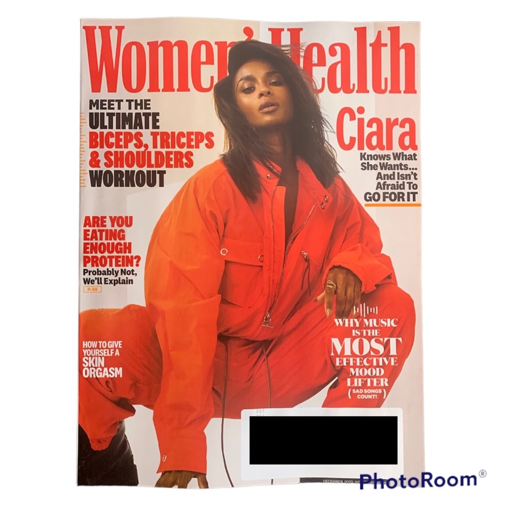 Womens Health Magazine December 2022 Ciara Biceps Triceps Shoulders Workout